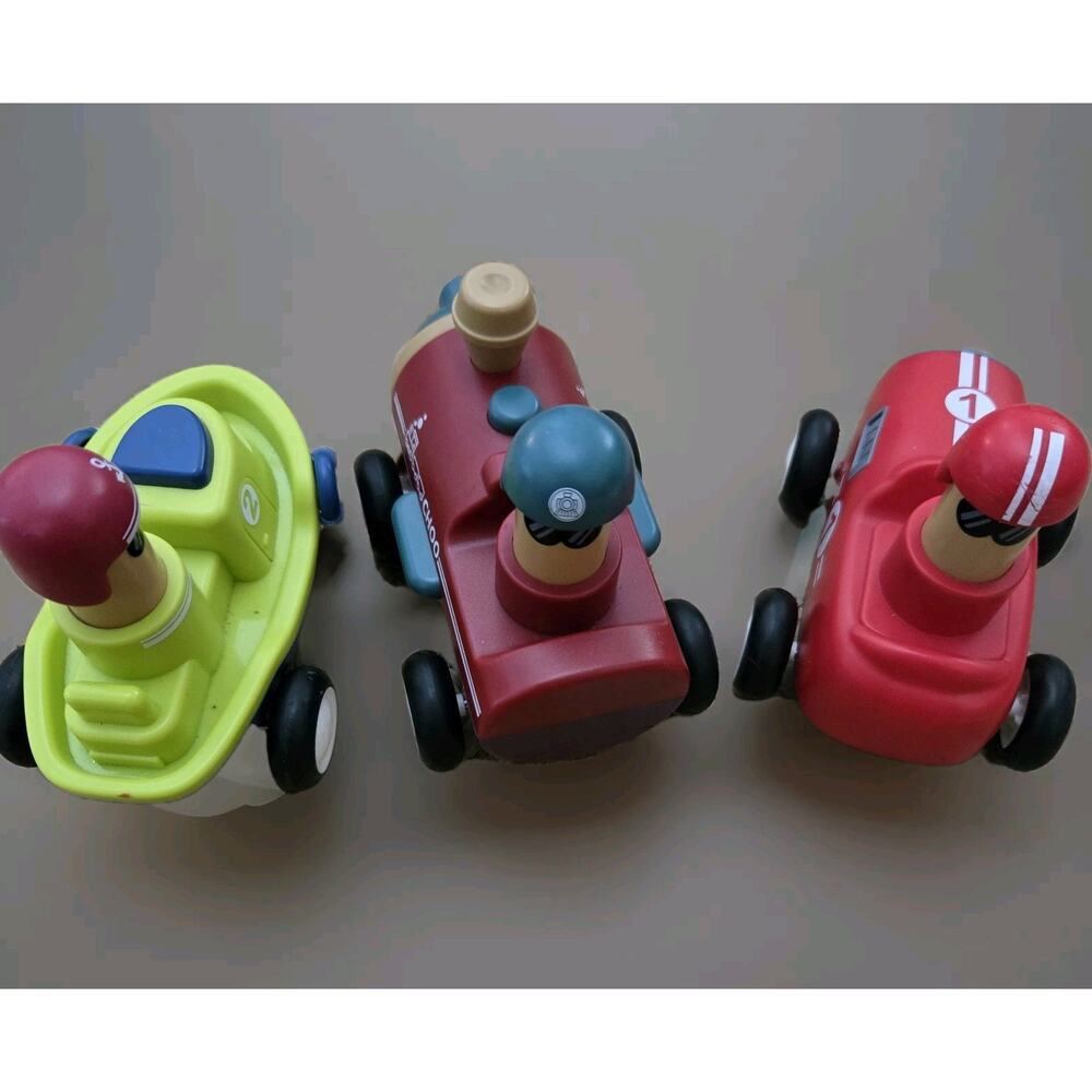 Toy‎ Cars for Toddlers Boy Girl, 3 Pcs Pull Back Transport Racing, train, ship
